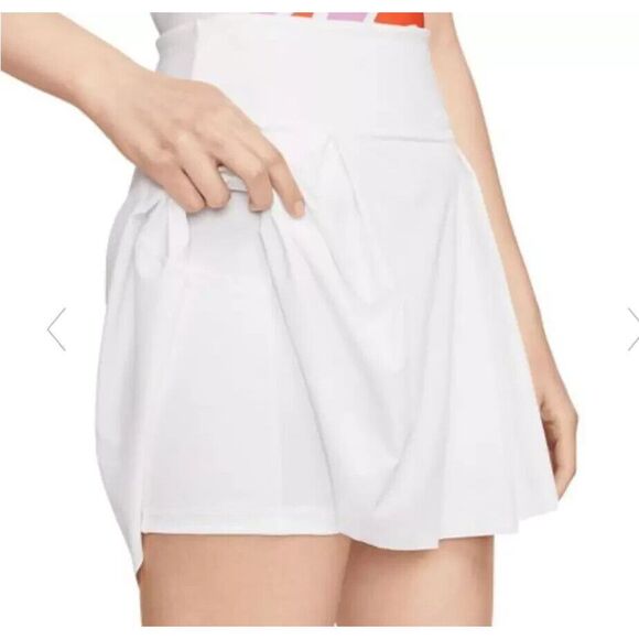 Nike DX1132-100 Women's Sz L White Dri-FIT Advantage Tennis Golf Skort - Picture 9 of 9